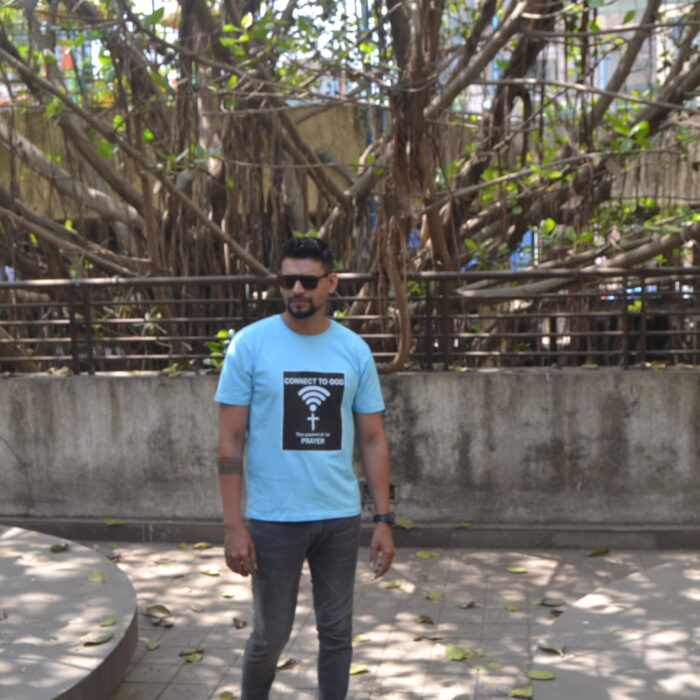 Round Neck BFF T Shirt Printed