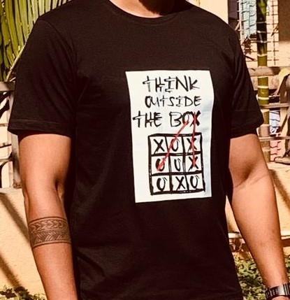 Round Neck BFF T Shirt Printed