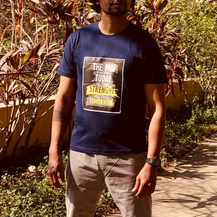 Round Neck BFF T Shirt Printed